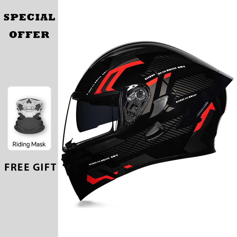 DOT Approved Motorcycle Flip U - đánh giá và giá Dual Visor Motorcycle Racing Helmet