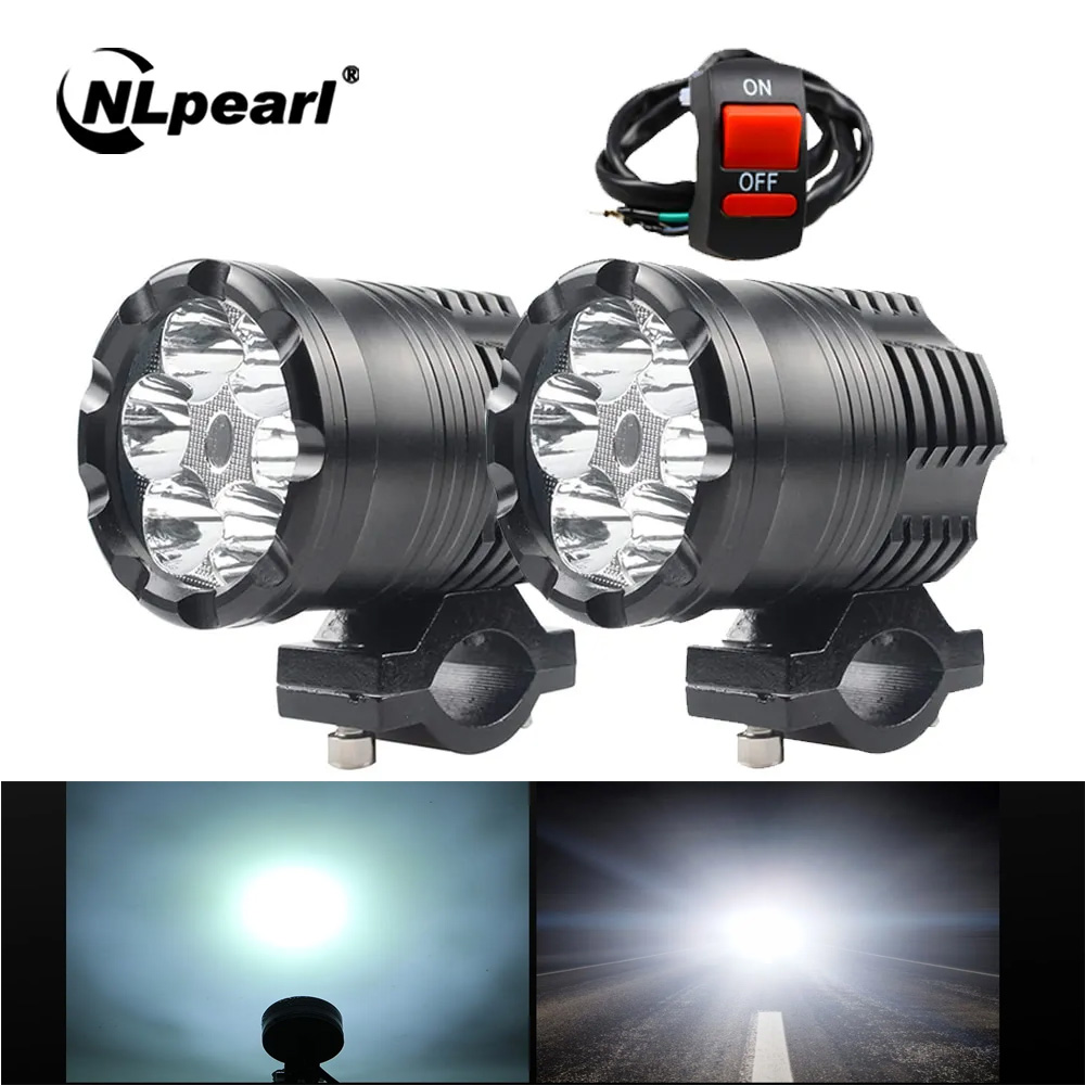 NLpearl 60W Motorcycle LED Hea - đánh giá và giá Universal Motorcycle Led Headlight Projector