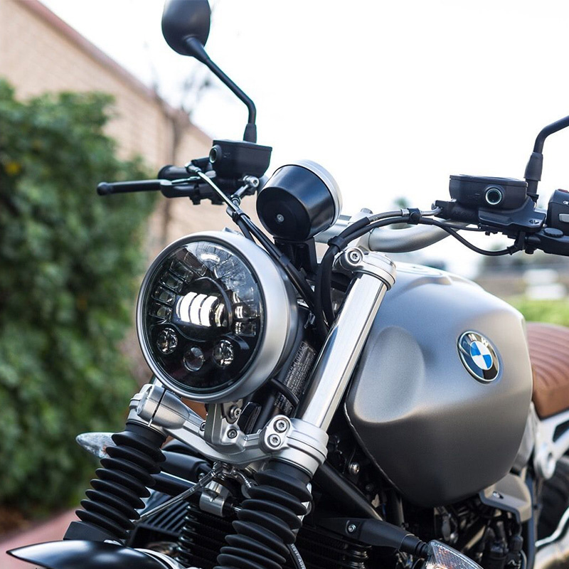 7Inch Thích Ứng Vòng Xe Máy Le - đánh giá và giá Universal Motorcycle Led Headlight Projector