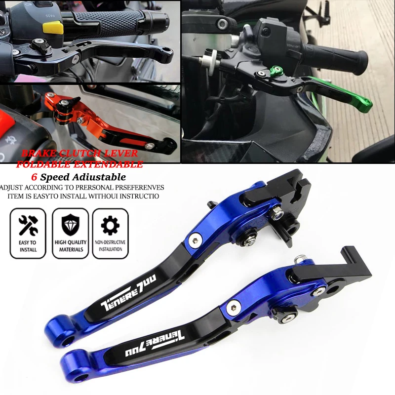 Fit For Tenere 700/World Raid  - đánh giá và giá Cnc Aluminum Adjustable Brake Clutch Levers